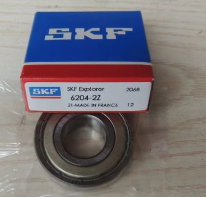 6204 ZZ Cuscinetto a sfera sigillato a scanalatura profonda per applicazioni di velocità Cor 6.65 KN