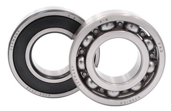 6206 cuscinetto a sfera a scanalatura profonda 11000 R/Min grasso lubrificato 30x62x16mm