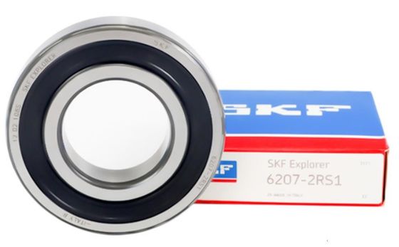 Cuscinetti a sfera ad alta velocità SKF 6207 2RS1 a scanalatura profonda con dimensione interna di 35 mm e velocità massima dell'olio 11000 R/Min