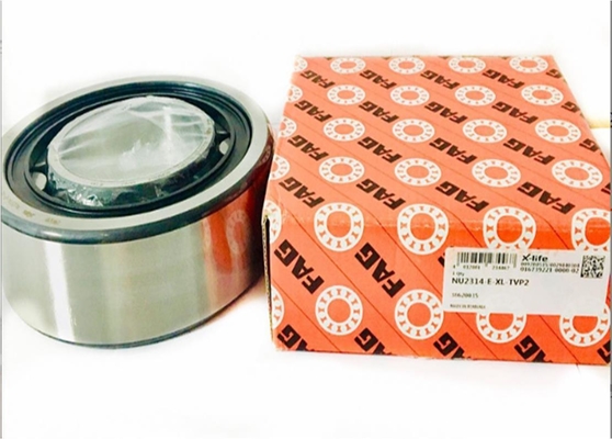 FAG NU2314 P5 Cuscinetto a sfera di contatto angolare di grado di precisione con materiale in acciaio e velocità di lubrificazione del grasso di 3800 R/min
